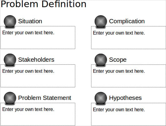 free simple problem definition powerpoint template