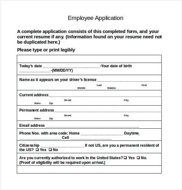 restaurant-employee-application-template-word-document-free-download