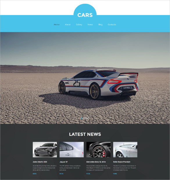 bootstrap car club responsive mobile moto cms 3 template