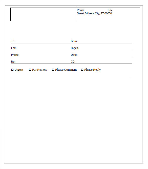 9+ Printable Fax Cover Sheets Free Word, PDF Documents Download!