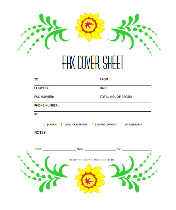 9+ Printable Fax Cover Sheets - Free Word, PDF Documents Download!