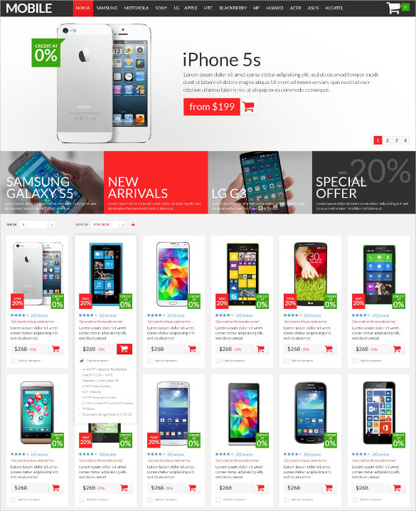 mobile-store-psd-template
