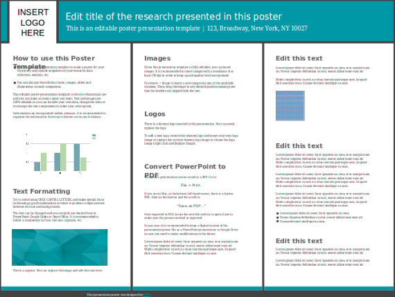 ×36 research poster presentation template