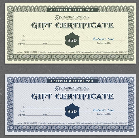 21+ Restaurant Gift Certificate Templates Free Sample, Example