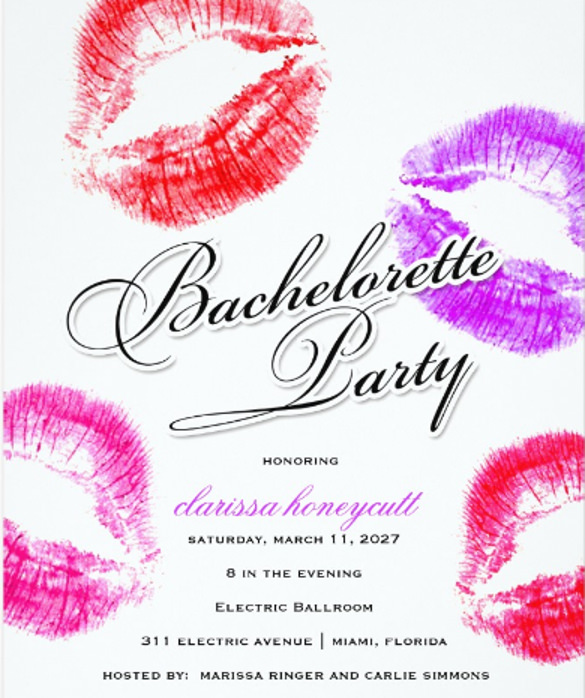 32+ Bachelorette Invitation Templates PSD, AI, Word, Pages