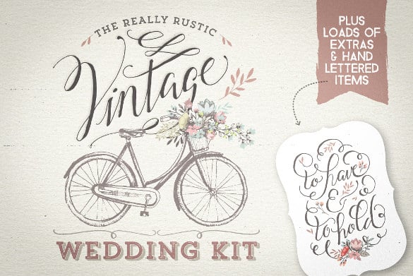 really rustic vintage wedding kit