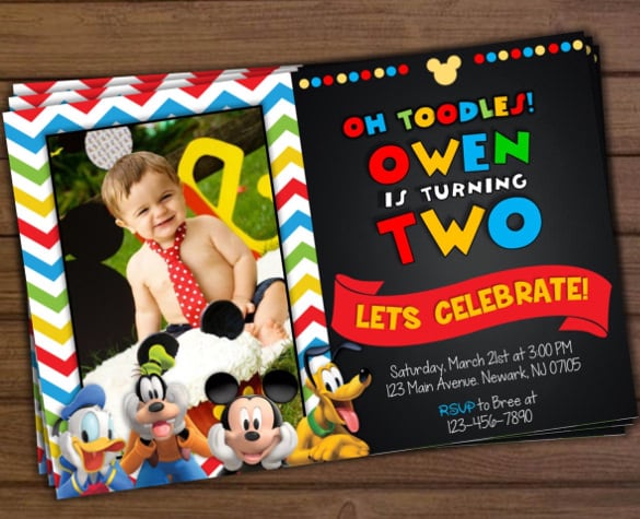 mickey mouse clubhouse birthday invitation1