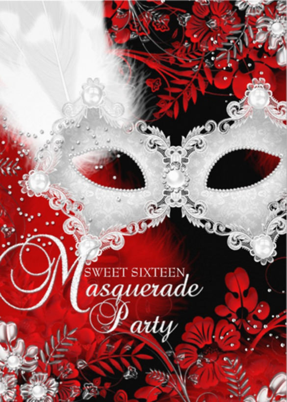 Free Masquerade Invitations Template 4