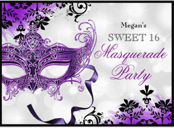 Masquerade Party Invitations Free Template 1