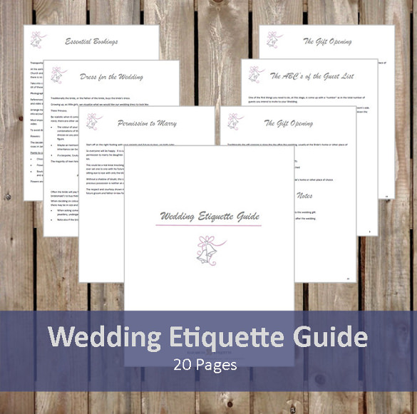 wedding etiquette guide