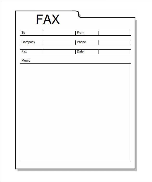 download generic folder fax template for free