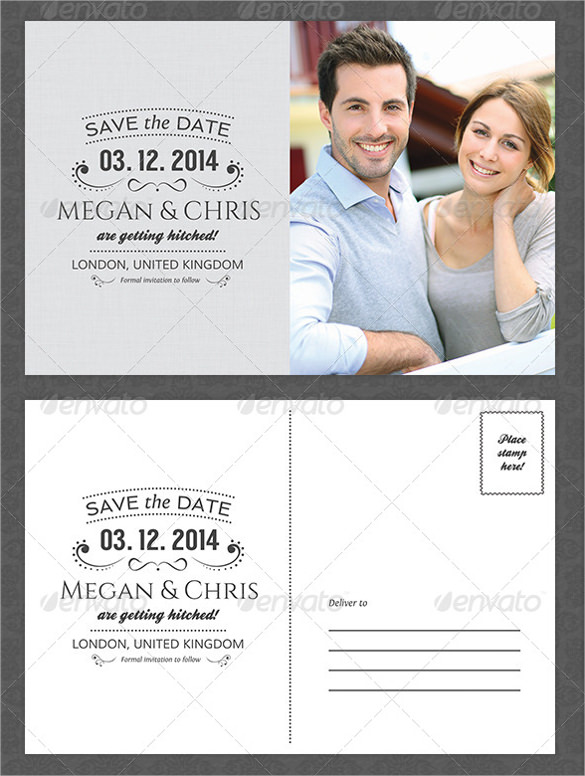 Save The Date Postcard Template 25+ Free PSD, Vector EPS, AI, Format