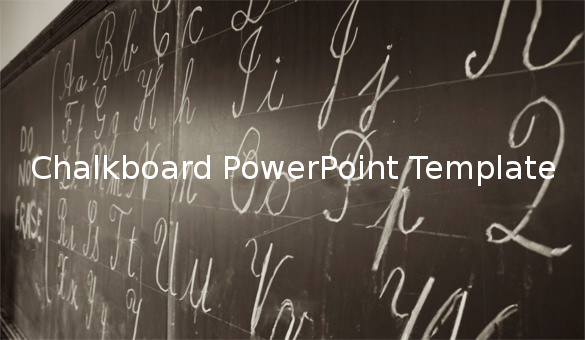 chalkboard powerpoint template for mac