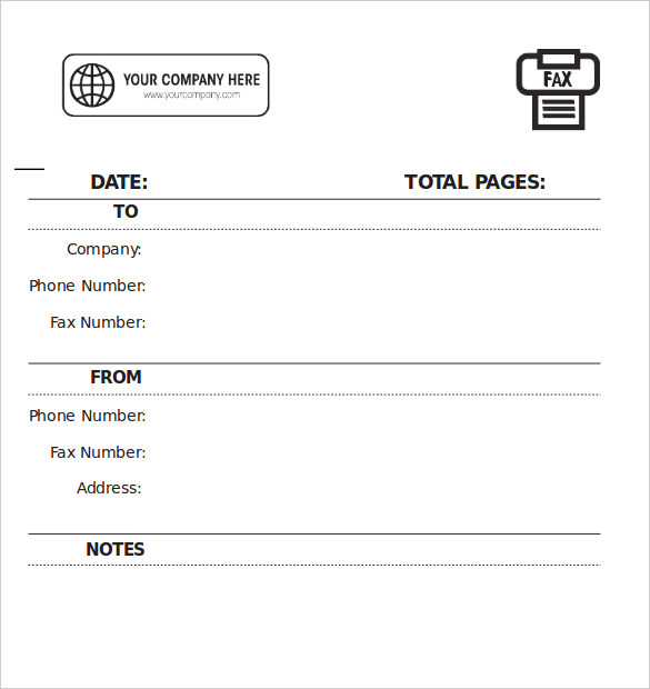 free blank fax cover sheet template download sample1