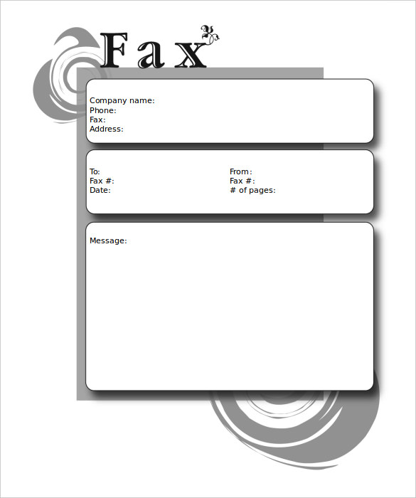 new desgin blank fax cover sheet editable download