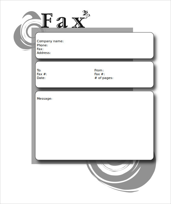 9+ Blank Fax Cover Sheet Templates Free Sample, Example Format