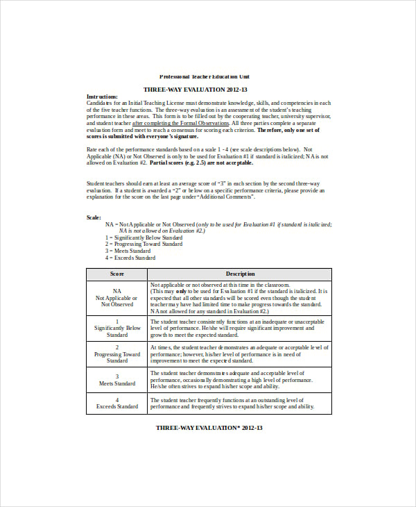 assessment checklist template for teachers