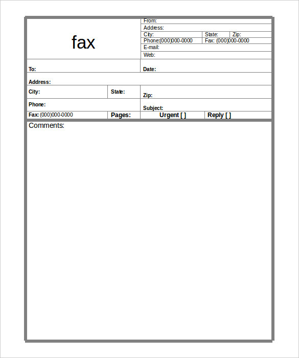 10 basic fax cover sheet templates free sample example