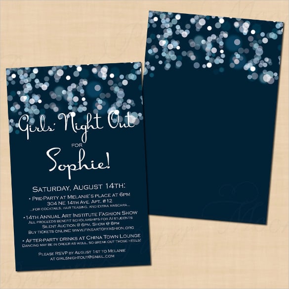 sparkly stars text editable 4x6 postcard inivtation template