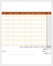 Inventory Template for Expenditure Report Free Download
