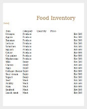 Food Inventory Free Download Excel