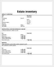 Document Worksheet For Free Estate Inventory Template