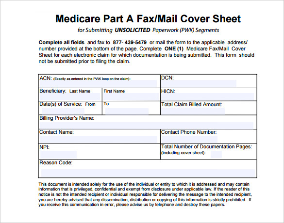 fax cover for medical template pdf sample free download