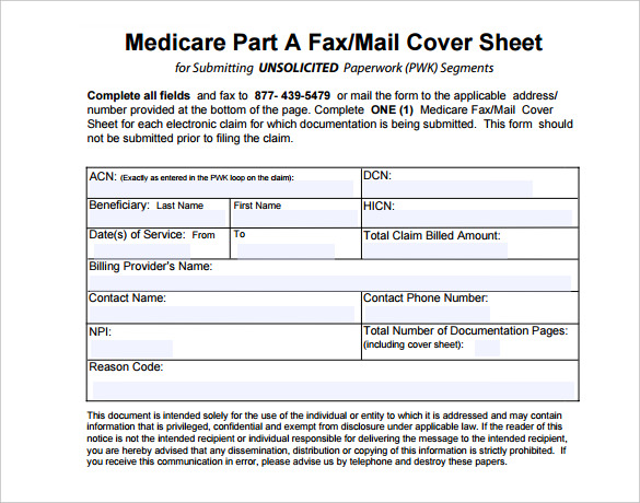 8 medical fax cover sheet templates pdf word free premium templates
