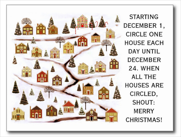 real estate christmas cards postcard template