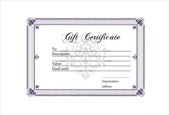 blank gift certificate pdf template free download