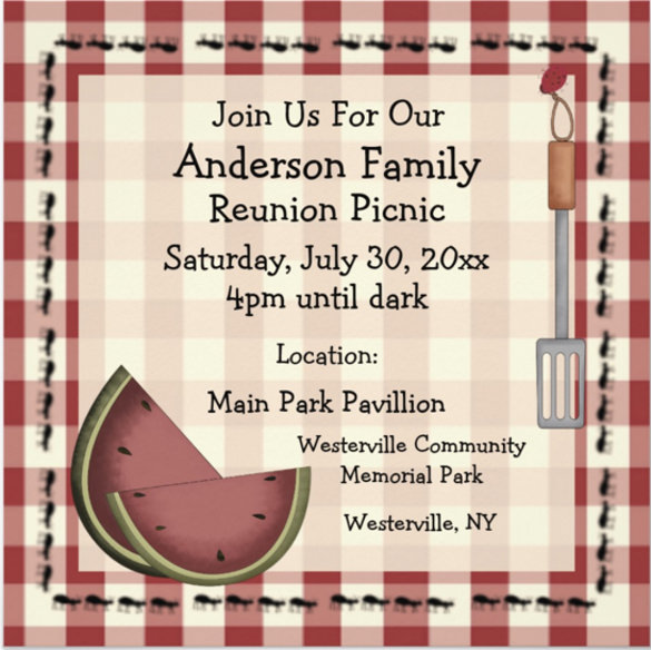 26+ Picnic Invitation Templates - PSD, Word, AI