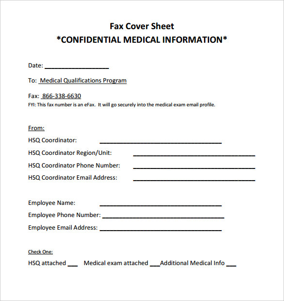 9+ Confidential Fax Cover Sheet Templates DOC, PDF