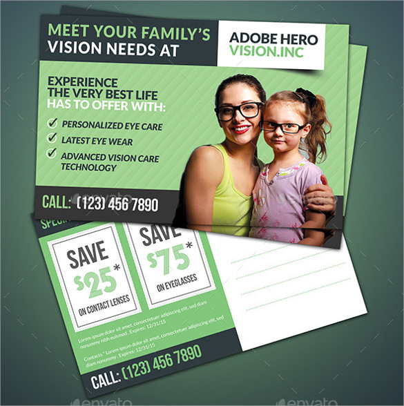 product promotional postcard photoshop template