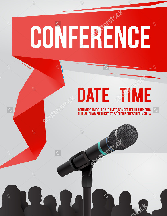 conference template illustration invitation