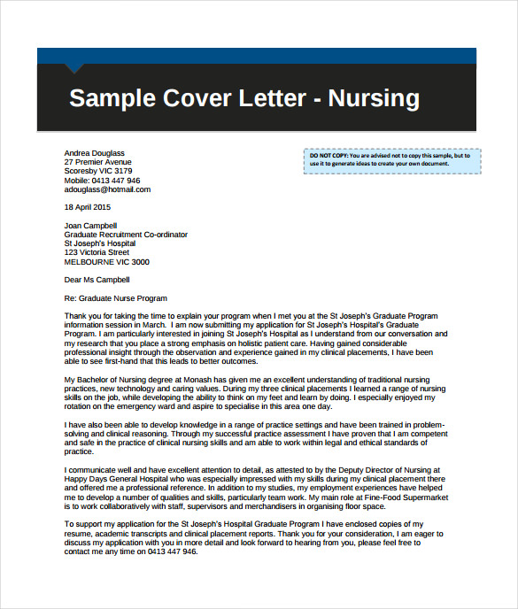 15+ Free Cover Letter Templates | Cover Letter Example : Cover Letter