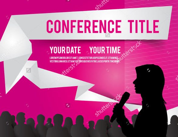 conference-template-illustration-with-space-invitation-card