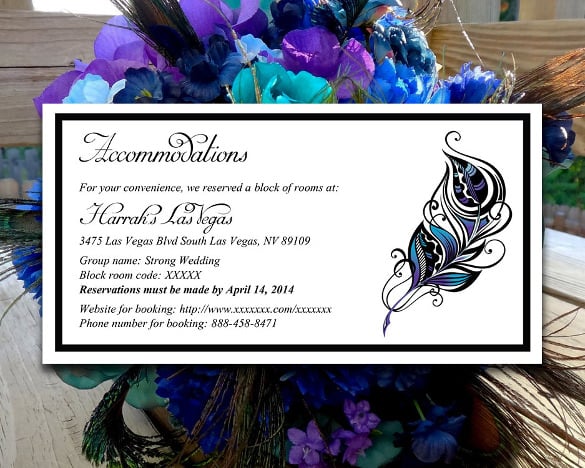 diy peacock wedding invitation