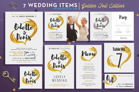wedding suite i golden foil edition