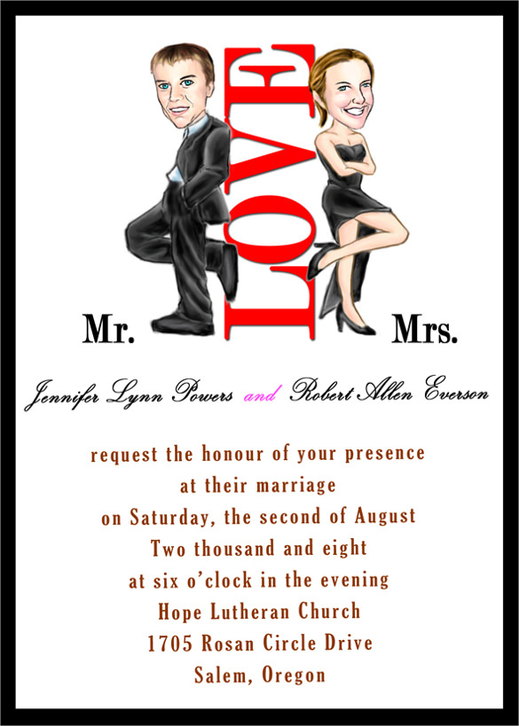 Funny Wedding Invitation Templates Free 2