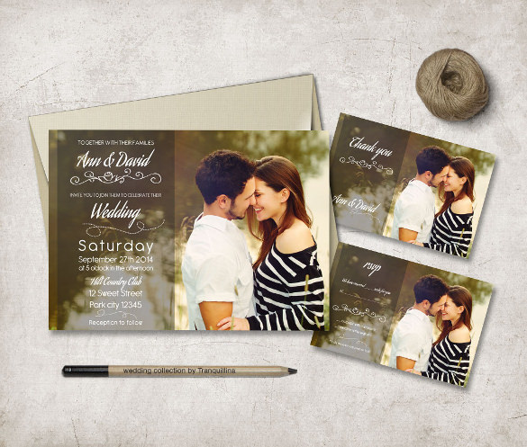 printable wedding invitation suite