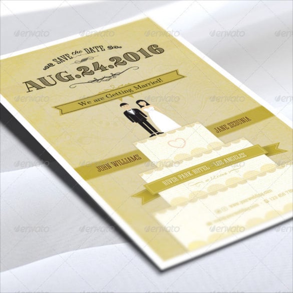 awosome funny wedding invitation psd format