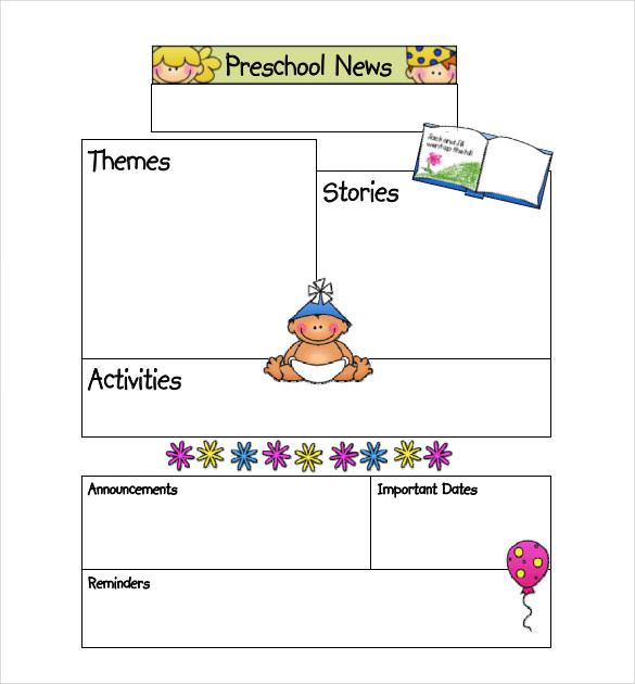 10+ Preschool Newsletter Templates - PDF, Docs