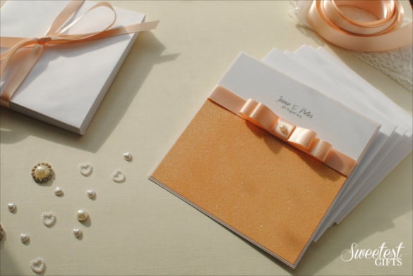 wedding invitations handmade unique glitter template