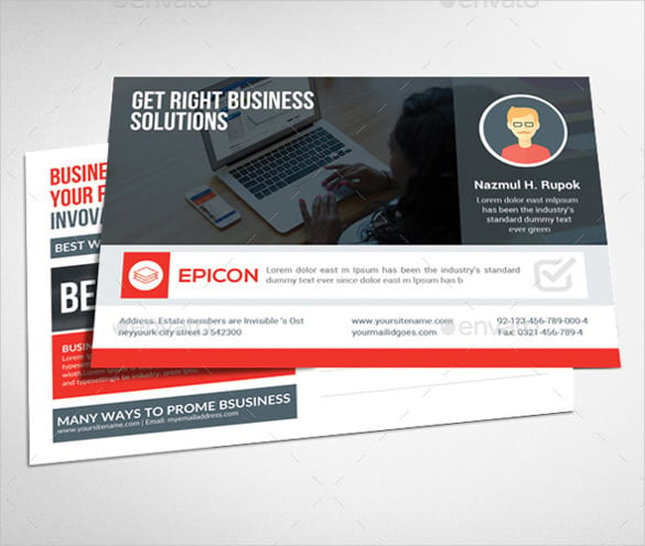 marketing business postcard template