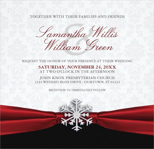 red-ribbon-winter-wedding-invitation