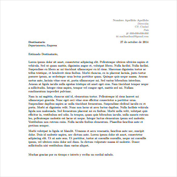 latex cover letter template