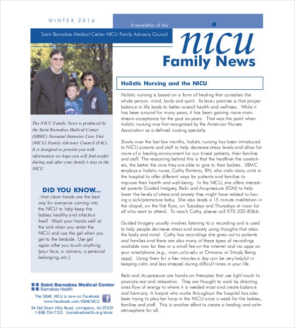 12+ Family Newsletter Template Free PSD, PDF Documents Download