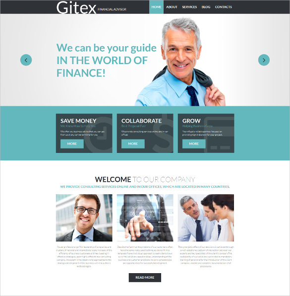 financial corporate html 5 template