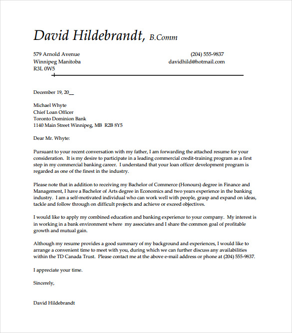 Entry Level Cover Letter Template - 11+ Free Sample ...