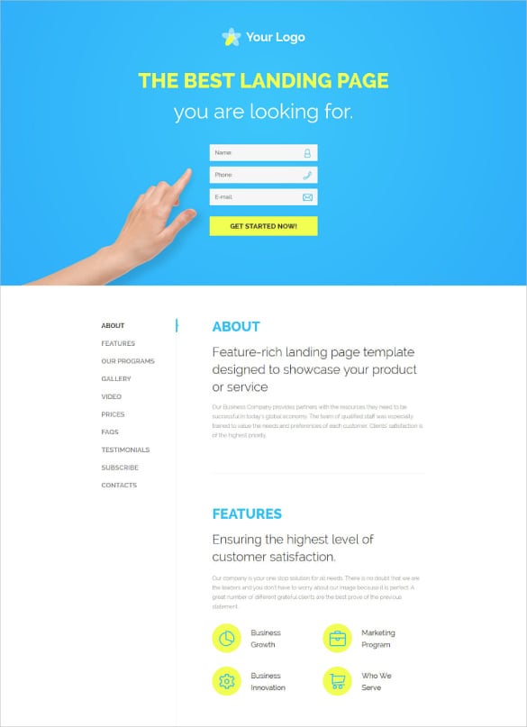 business responsive corporate html 5 template